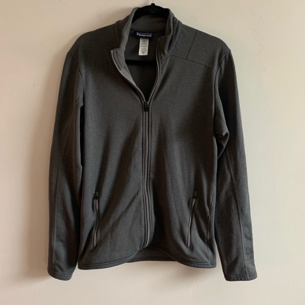 Patagonia Men R1 Daliy Full Zip Jacket Dark Grey